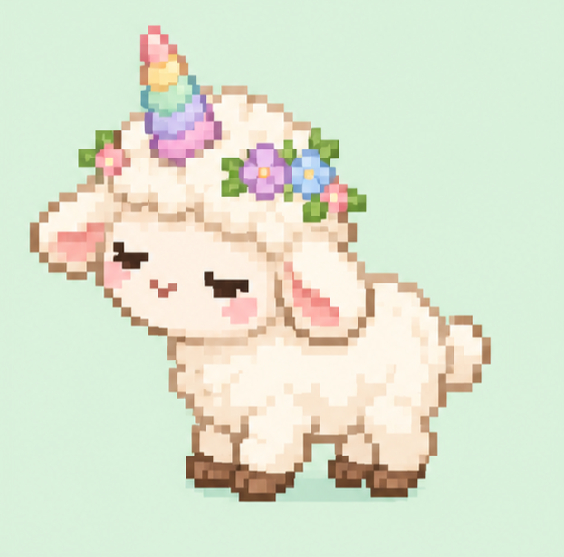 Kawaii Characters Pixel Art