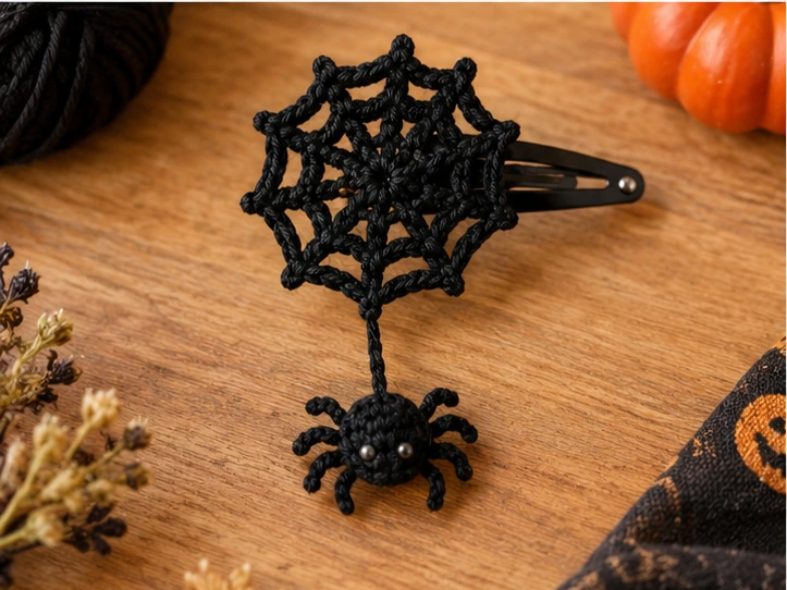 Crochet Hair Clips Halloween